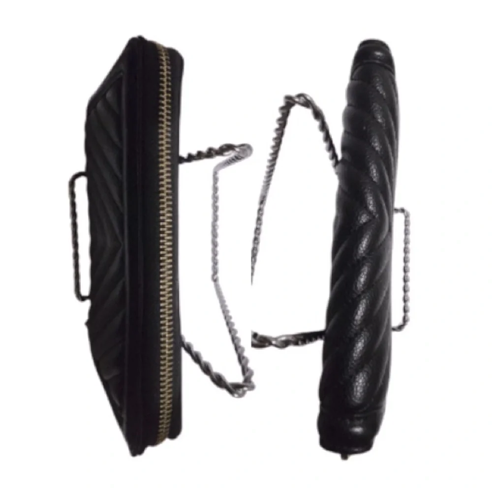 The Victoria Large Zipped Wallet Black - Picture 2 of 7